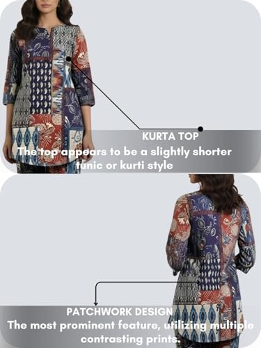 Image of Leriya Fashion Kurta Sets for Woman | Co ord Set for Women Stylish | Kurti Set for Woman | Short Kurti for Women | Kurtis | Ethnic Jaipuri Straight Kurta Set with Palazzo Pants | Salwar Suit for Party Outfits