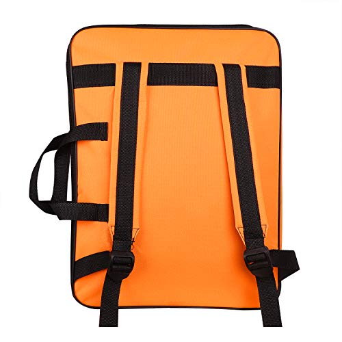 Image of JIAHG Water-Resistant Art Portfolio Carry Bag A3 Art Work Portfolio Tote Drawing Board Bag Portable Painting Sketch Pad Storage Bag Professional Art Organizer for Palette Paints Brushes