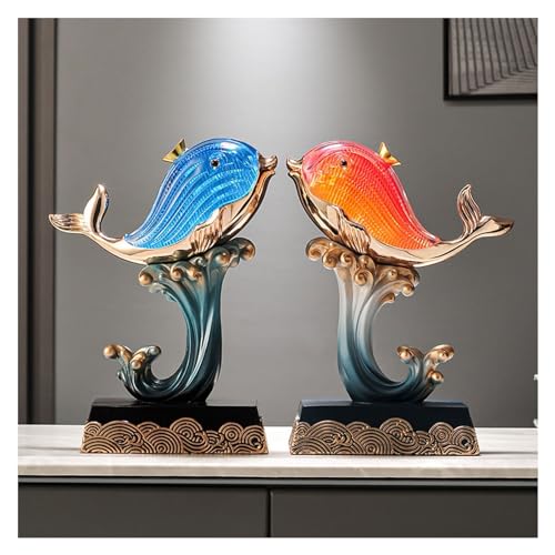 Décoration animale haut de gamme avec cette élégante statue de dauphin - 3