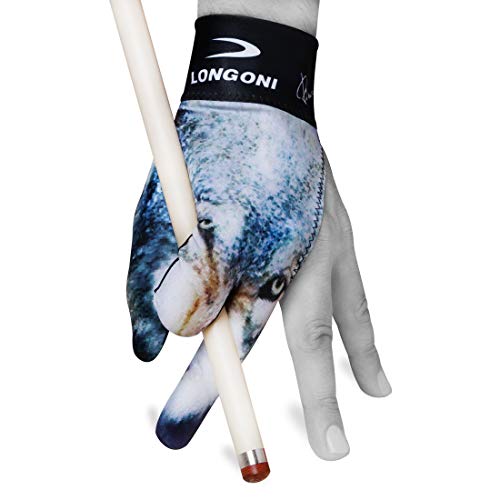 Gant de billard Longoni Loup main gauche noir