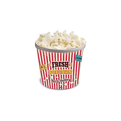 Reusable Popcorn Container 72 fl oz Plasutil | Popcorn Bowl for Movie Night | Popcorn Bucket Containers Durable and Convenient | BPA-Free 8688 Cover