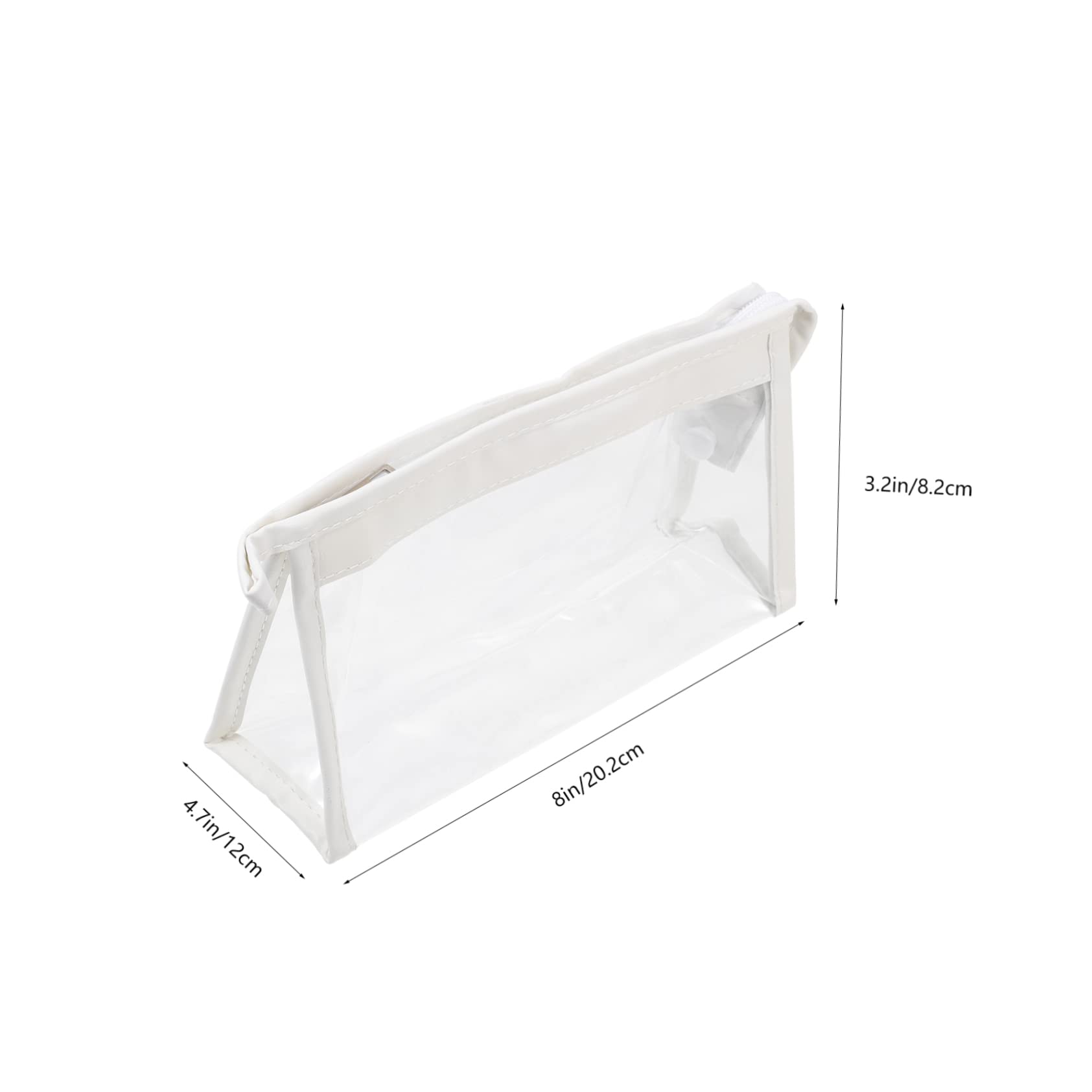 EXCEART 6pezzi Borsa Portapenne Trasparente Da Organizer Per Materiale Scolastico e Ufficio Bianco Capacità Per Penne Matite e Righelli