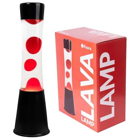 Lampe à lave rouge fisura. Cover