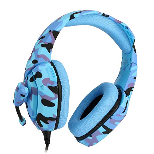PS4 Gaming Headset ONIKUMA K1 PC Gamer Stereo Wired Over Ear Noise Cancelling Headphones with Microphone, Volume Control for PlayStation 4 Laptop Tablet Mobile Phone - Thumbnail 4