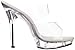 Pleaser Women's Lip-102 Sandal,Clear/Clear,7 M US