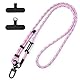 xiaowanwan Handykette Universal,Verstellbar Handyband zum Umhängen,Handy Umhängeband,Handykette Ohne Hülle,Abnehmbare Lanyard Handy (Rosa)