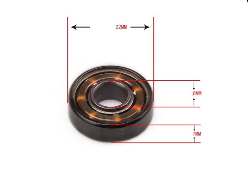 SUOFEILAIMU 608RS ABEC-11 ILQ-11 Professional High Speed Inline Roller Skates Bearing 608 Pro Skating Bearing Chrome