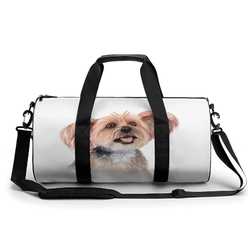 Sac de voyage week-end motif chien peinture sac de sport gym pour camping