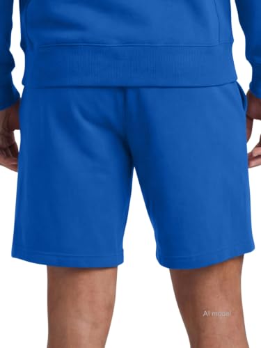 Image of Champion Men's Lounge Shorts, Standard Fit, 9 Inch Inseam, Lightweight 100% Cotton, Available in Regular and Big & Tall