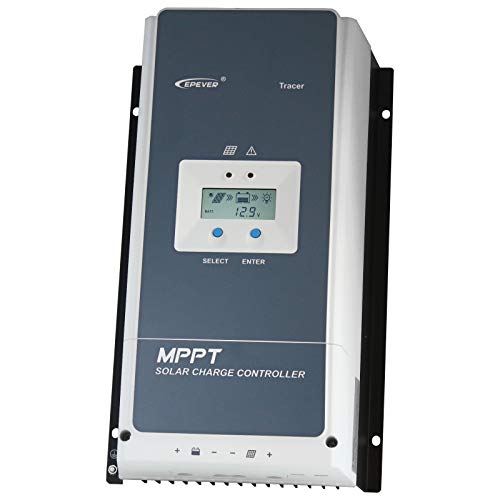 High efficiency 100A MPPT solar charge controller for solar panels up to 1250W (12V) / 2500W (24V) / 3750W (36V) / 5000W (48V) up to 200V