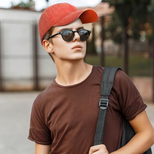 Image of Geyoga 7 Pieces Unisex Vintage Washed Distressed Baseball Hat Baseball Cap for Dad Twill Adjustable Hat