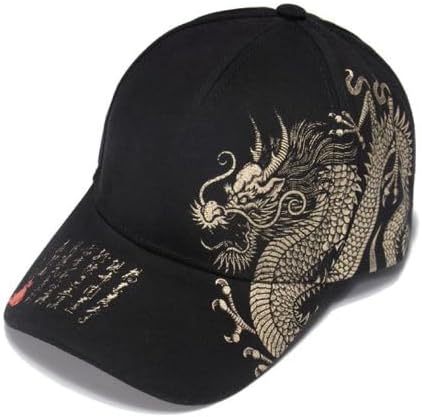 Fashion Japanese Style Reflective Dragon Design Baseball Peak Cap