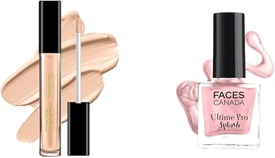 High Cover Concealer - Caramel Crunch 03, 4ml & Splash Glossy Finish Nail Enamel Twinkle 36 8ml