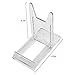 Artliving Two Part Adjustable Clear Acrylic Plastic Display Stand Easel (set of 6)