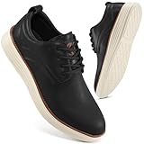 Men's Dress Sneakers Lightweight Casual Business Formal Oxfords Shoes Black