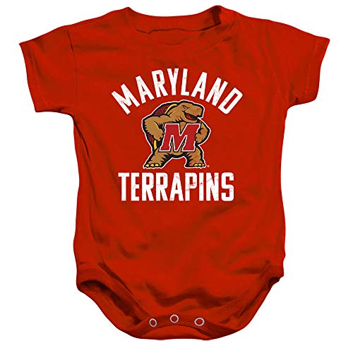 Image of University of Maryland Official UMD Terrapin Logo Unisex Infant Snap Suit for Baby