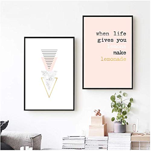 Pintura en lienzo moderna de estilo minimalista 50x70 cm arte de niña sin marco para dormitorio