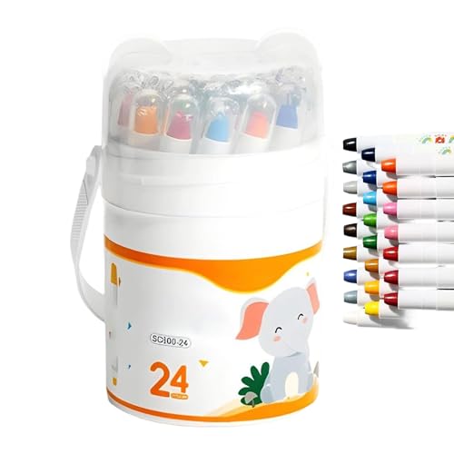 Générique Crayons à Papier,Crayons De Couleur Lavables À Séchage Rapide, Tournants pour Enfant - Pour Papier Verre Bois Garçons Filles Adolescents Jardin D'Anniversaire Noël Nouvelle Année École