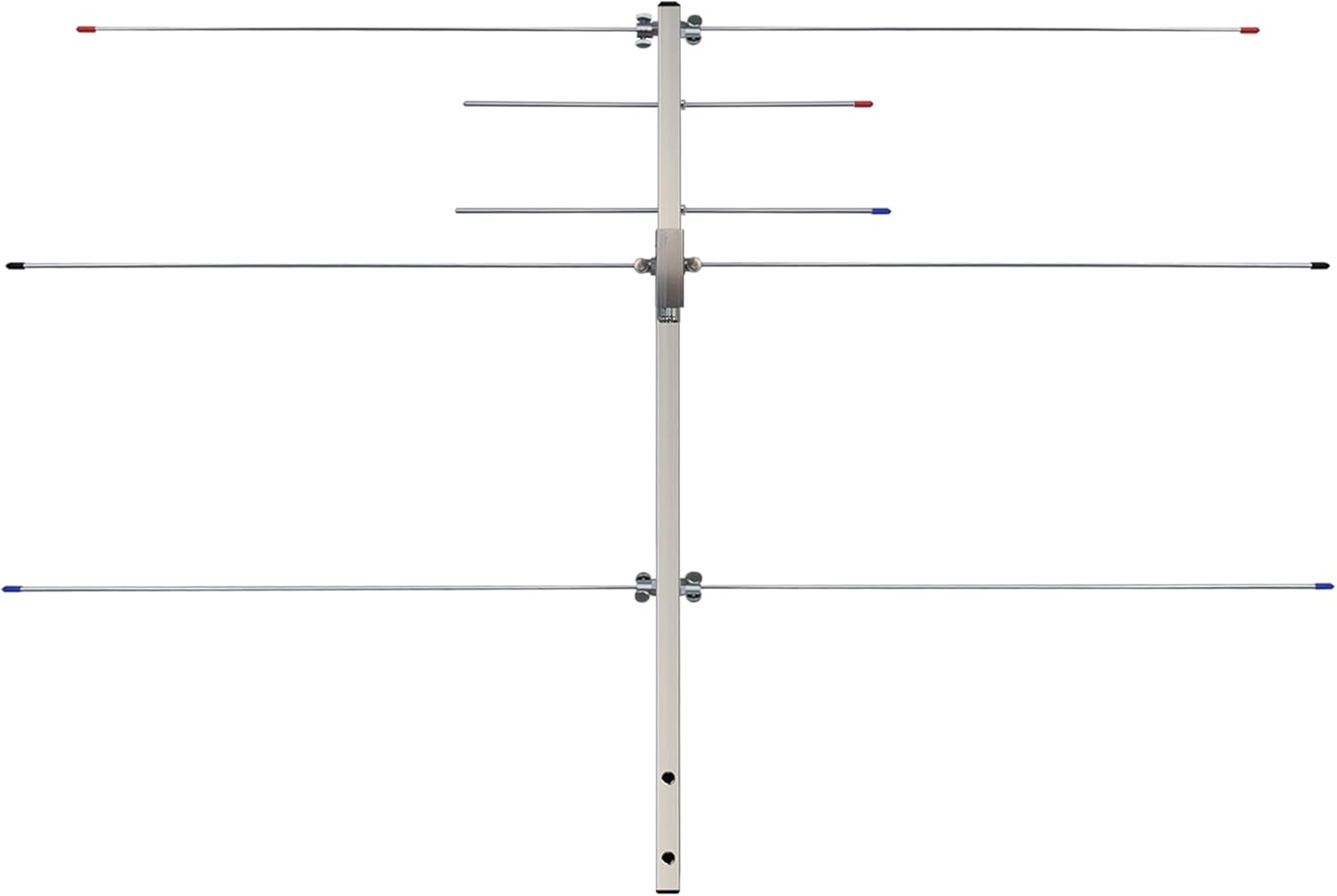 VHF UHF Dual Band Ham Radio Yagi Antenna 2m 70cm (136-174/400-470MHz) 5-Element Outdoor Base Antenna High Gain 7/10.5dBi for Repeater System & Mobile Radio