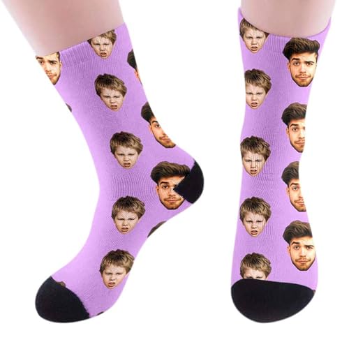 Genérico Calcetines Personalizados con Fotos Texto, Calcetines Divertidos, Regalo Original para Papá, Regalos para Hombre y Mujer, Idea de Regalo Personalizada Para Cumpleaños y Navidad