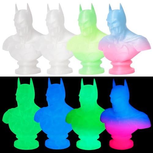 Image of RAMBERY Glow in The Dark 3D Printer Filament Bundle Multicolour Blue Red Yellow Green PLA Filament 1.75mm Luminous 3D Printing Filament, 1.75mm 200gX 4 Spools (1.76 lbs)