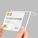 ECKEK Self Adhesive Label Holder Acrylic Price Tag Displays Sign Holder L-Shape Table Top Sign Stand 10 Pack (60*40mm/2.36*1.57inches)