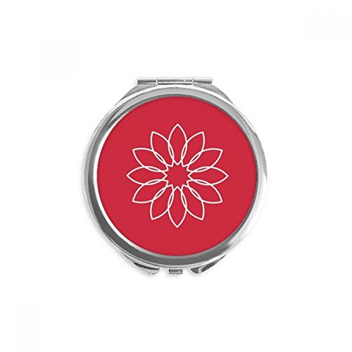 Miroir fleur de lotus portable pour retouches maquillage rapides en voyage
