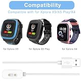 Xiatiaosann 3 sztuki kabli do ładowania Xplora X5/X4 USB, magnetyczny zapasowy kabel do ładowania smartwatcha, stacja dokująca, do Xplora X5/X5 Play/X4, Smart Watch (100 cm)