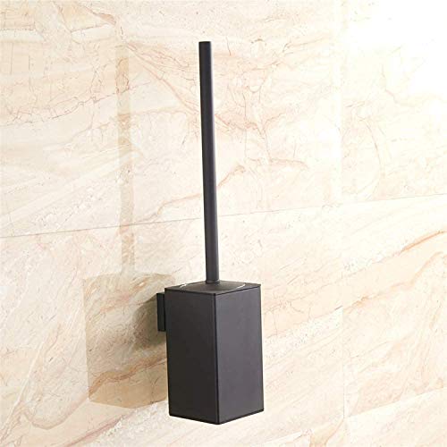 Toilet Brush Holder Black, Toilet Bowl Brush Holder Black Wall Mount Square For