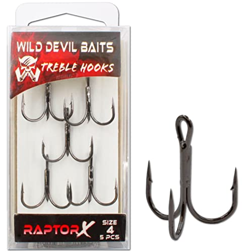 Wild Devil Baits Treble Hooks Reptor X Drilling Raubfischhaken Angelhaken (1)