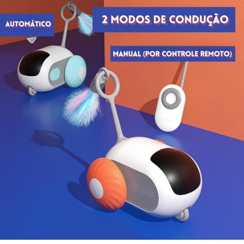Brinquedo Carrinho Rato Controle Remoto Interativo Para Gatos Pet