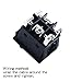KingYH Interruptor Basculante 3 Pin ON-OFF-ON Interruptores de Botón 25A 250V DPDT...