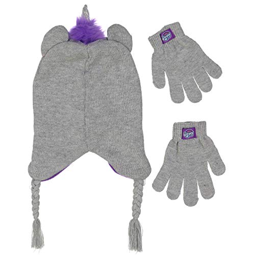 My Little Pony Unicorn Girls Beanie Winter Hat And Gloves Cold Weather Set, Age 4-7 #TOP1