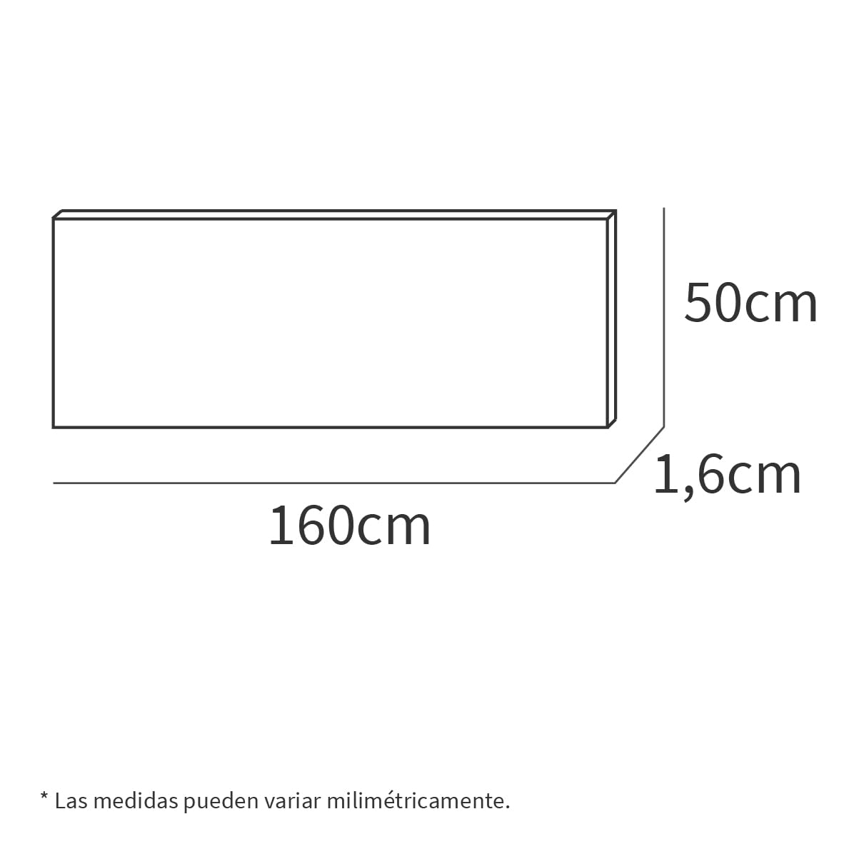 MUEBLES PITARCH | Cabecero Listones serigrafía, Cama Doble de 150, Moderno Industrial, Roble Gold, 50x160x1,6cm, Dormitorio de Matrimonio, Colección Camila