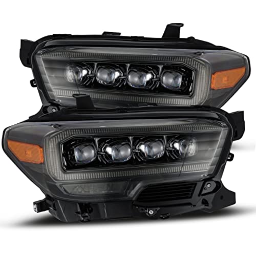 AlphaRex For Toyota Tacoma 2016-2020 Projector Headlights NOVA LED Alpha Black | 880705