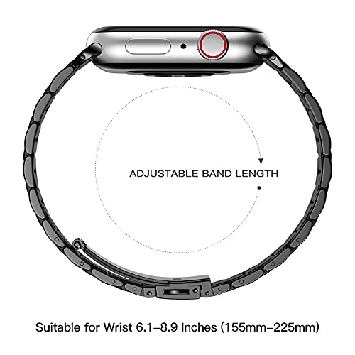 Netolo Metal Straps Compatible with Apple Watch Strap Series 9 8 7 41mm - Series 11 10 42mm, Solid Stainless Steel Business Band for Apple Watch SE Strap Series 6 5 4 40mm - iWatch Strap Series 3 38mm - Image 7