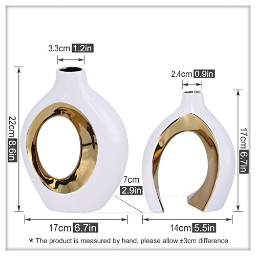 oliruim-Lot-de-2-vases-ronds-decoratifs-modernes-avec-trous-Accessoires-de-cuisine-blancs-et-dores-Pour-table-a-manger-centre-de-table-de-mariage-decoration-de-table-basse-de-salon-WG