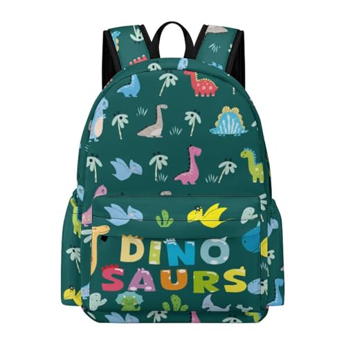 Dinosaur Backpack 17 Inch Oxford Cloth Daily Commuting Casual Backpack