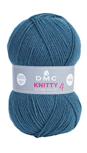 DMC - Fil tricot Knitty 4 Just Knitting - Pelote de 100 g - 280 m | Agréable à tricoter - Très belle qualité | 47 coloris disponibles