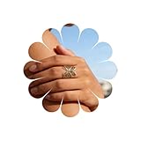 Andelaisi Boho Butterfly Finger Ring Vintage Metal Butterfly Wrap Open Ring Gold Tribal Open Knuckle Rings Filigree Animal Adjustable Stacking Rings Jewelry for Women