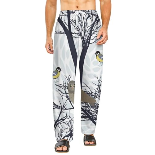 Bas de pyjama femme oiseaux de la forêt pantalon de nuit S