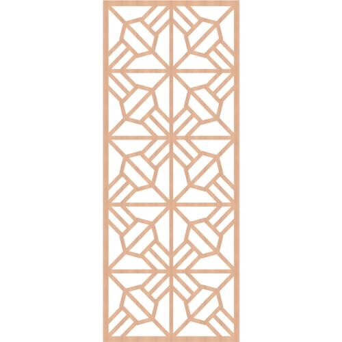 Image of Auburn Decorative Pierced Fretwork Wood Wall Panels, 35 3 /8 inchW x 89 3 /8 inchH x 3 /8 inchT, Alder
