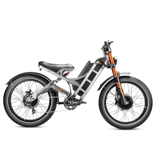 Image of 2026 eAhora Romeo Pro 3 /2 52-46 Mph Electric Bike for Adults, 6000W /4000W /2500W Dual Motor Ebike 60V 80Ah /52V 70Ah Battery 235+Miles Long Range, 26*4.0 inch /20*4.5 inch Fat Tire, Full Suspension, All Terrain