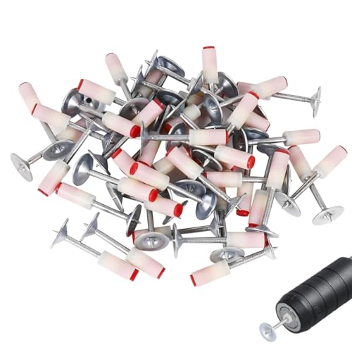 YAZWUR 100 pièces clous en acier pour pistolet à clous, clous pour béton et plafonds...
