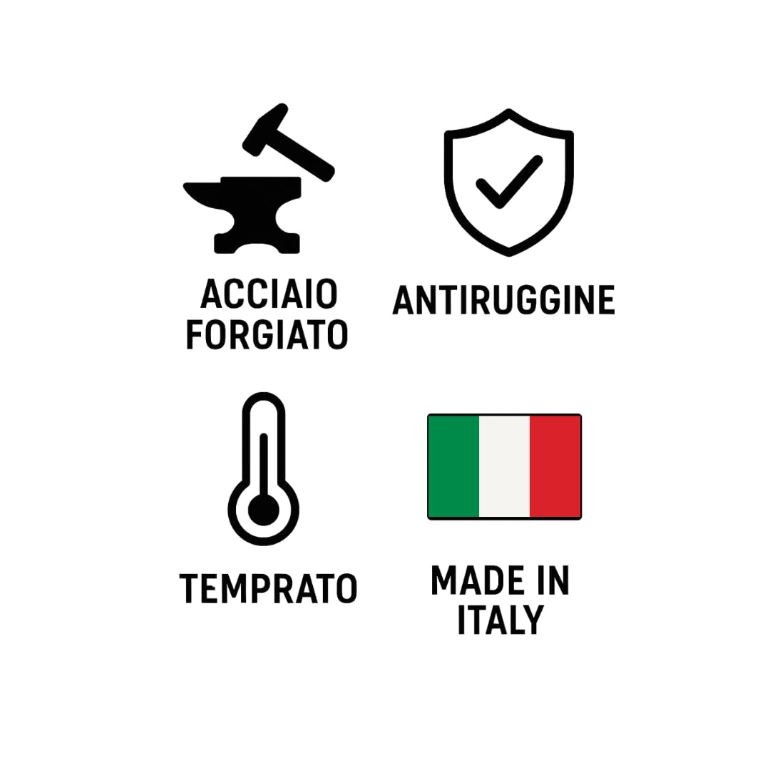 Cuneo Spaccalegna in Acciaio Forgiato e Temprato 2 kg – Verniciatura a Polvere Epossidica Antiruggine – Utensile da Spacco Legna Professionale