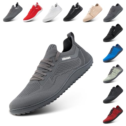 Qosneoun Elira Sneakers - Barfußschuhe Leder Bequem Leicht Slip On