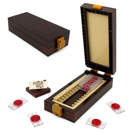 Yirwenne Blood Slide Box Building Set, Openable Display Case, Desk Decor