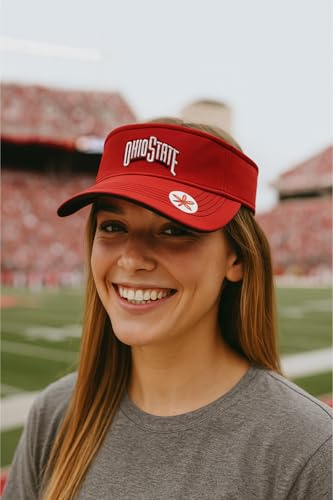 Visera oficial de Ohio State con bordado ajustable miniatura 4