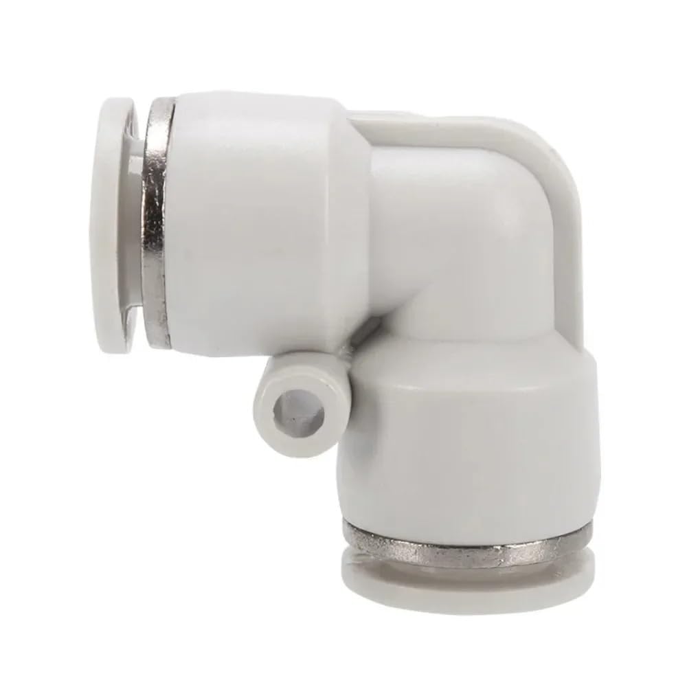 zorfar PV PVG Series 90 Degree Elbow Push-in Fitting, 4-16mm OD Tube Quick Lock Pneumatic Connector 1PCS(PV 12mm)