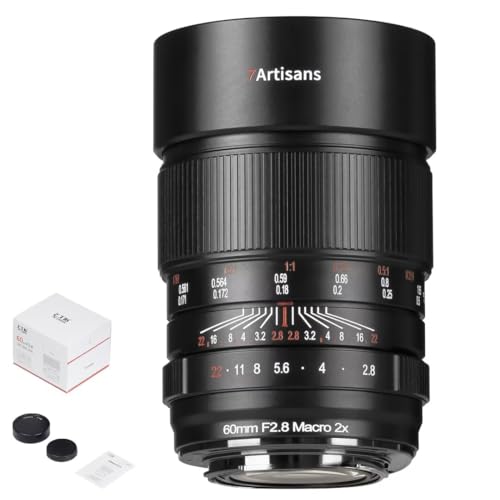 7artisans 60mm F2.8 マクロ2Xレンズ Nikon Zマウント用 2:1 フルフレーム プライム マニュアルフォーカス 大口径レンズ ミラーレスカメラ用 Z9 Z8 Z7 Z72 Z62 Z63 Zf Z5 Zfc Z50 Z30用